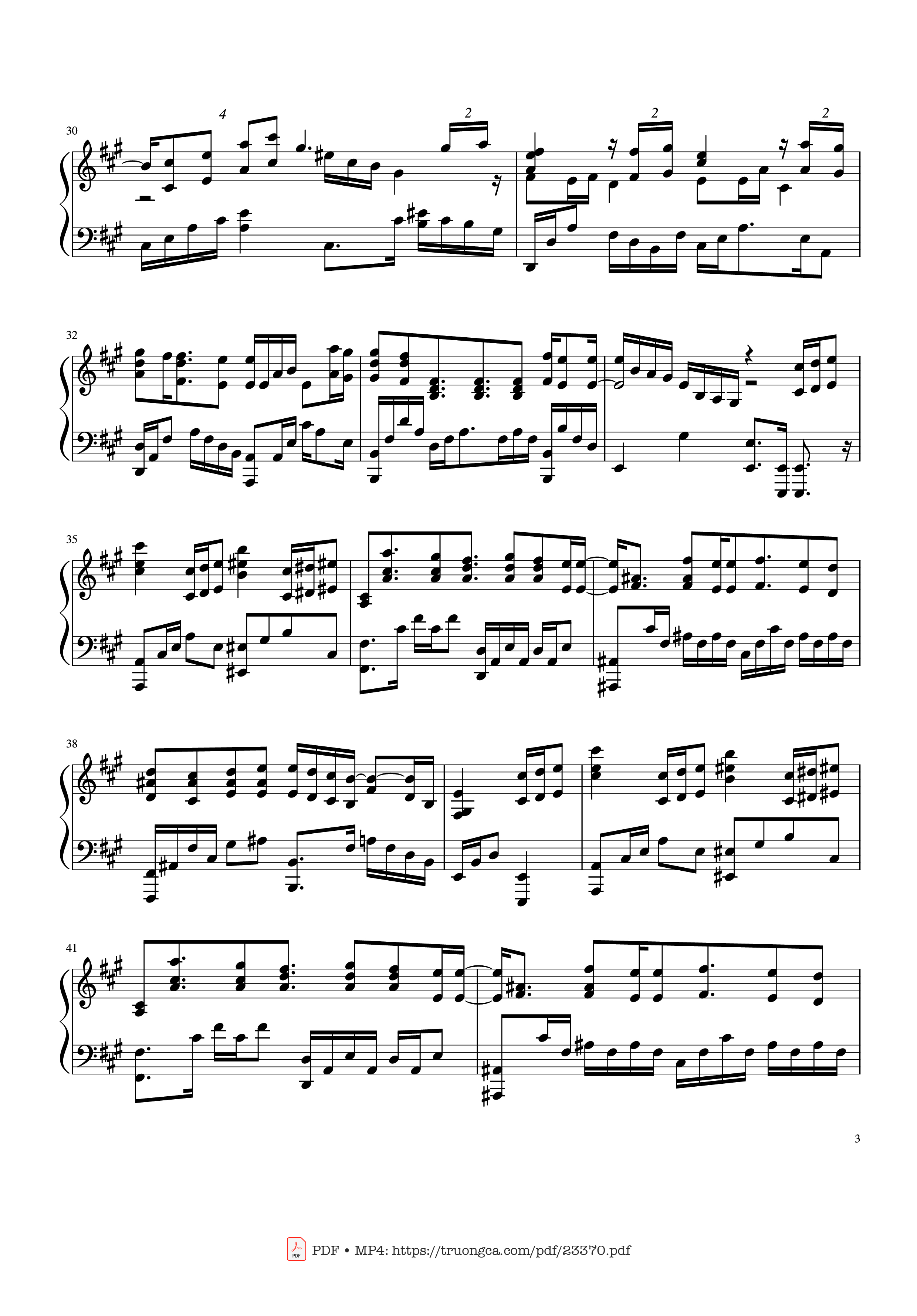 Page 3 of Sheet music PDF Piano Happy New Year Sheet Piano - Tạ Quốc Vinh