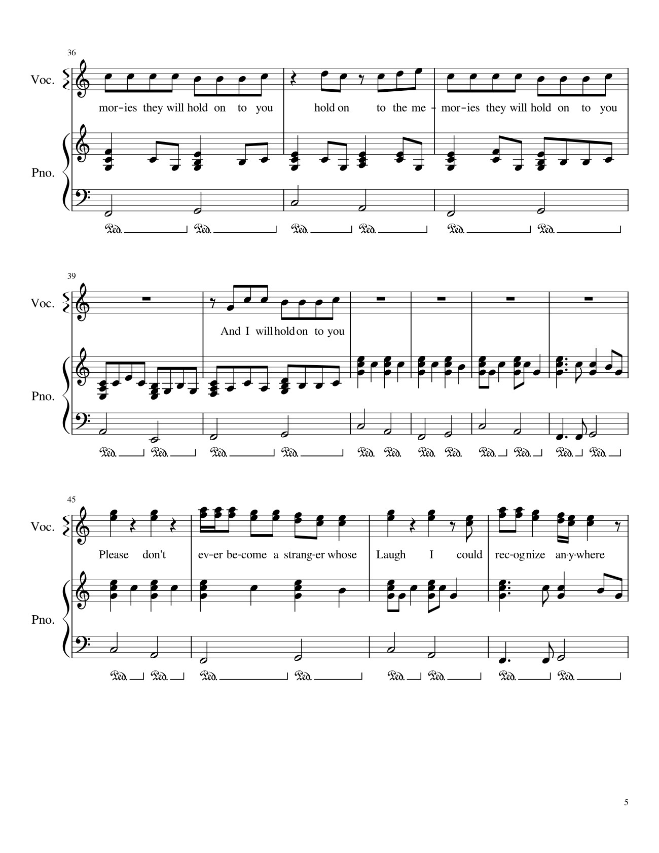 Page 5 of Sheet music PDF New Year