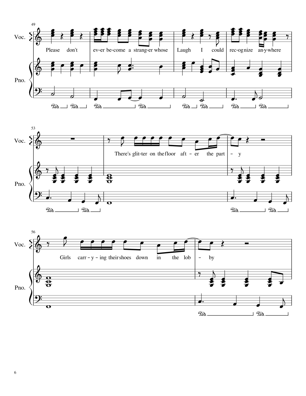 Page 6 of Sheet music PDF New Year