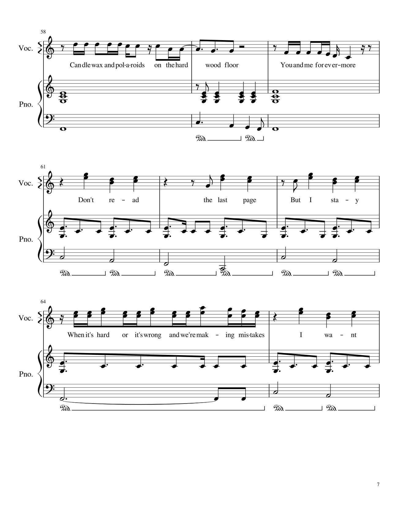 Page 7 of Sheet music PDF New Year