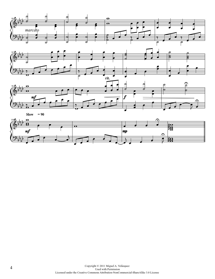 Page 4 of Sheet music PDF You Are My All in All Sheet Piano - Dennis L. Jernigan