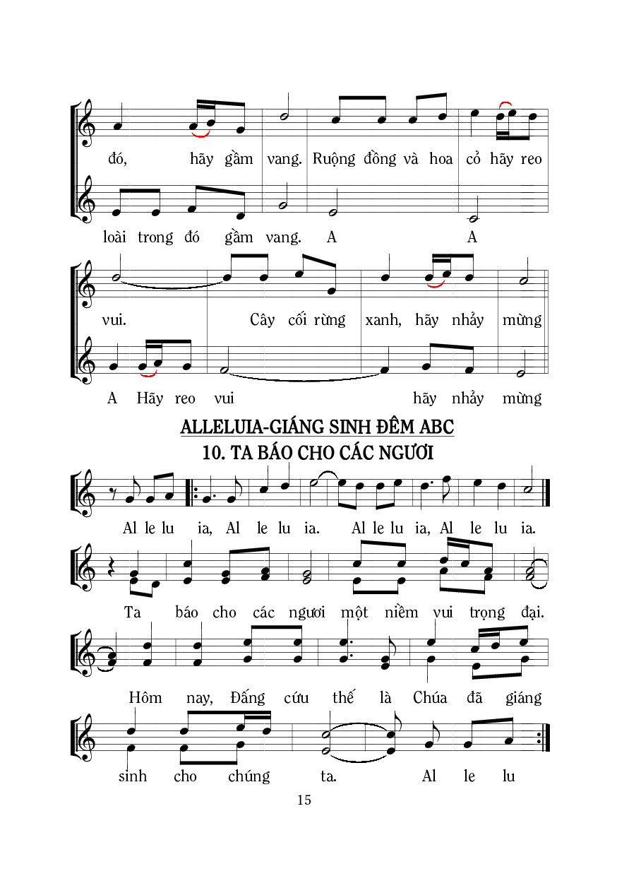 Hôm nay Đấng Cứu Thế đã giáng sinh cho chúng ta, Trang 5