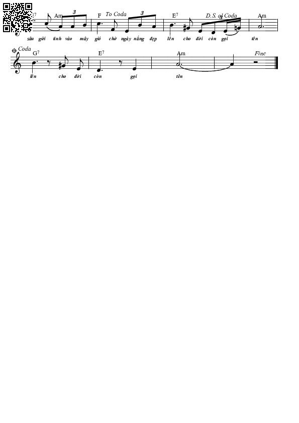 Page 2 of Sheet music PDF Giọt nước - Thuận Hà