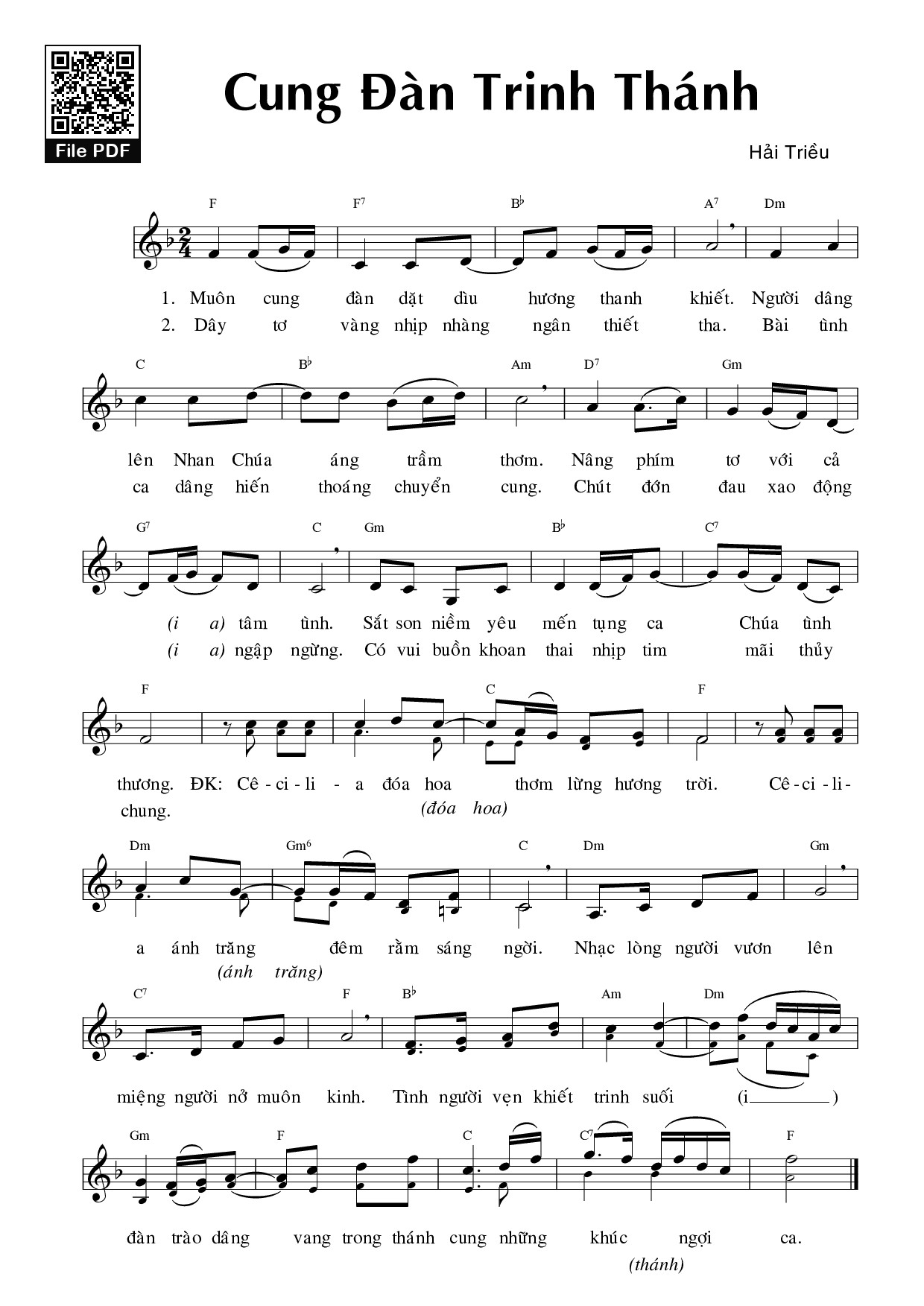 Cung Đàn Trinh Thánh