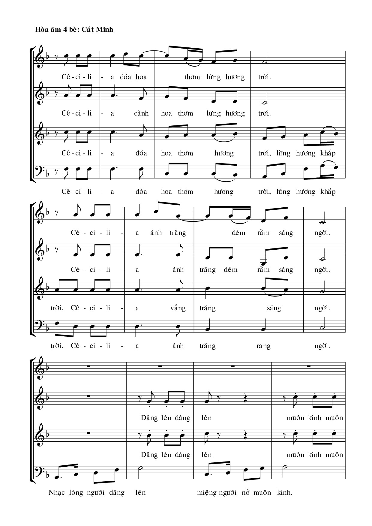 Page 2 of Sheet music PDF Cung Đàn Trinh Thánh - Hải Triều