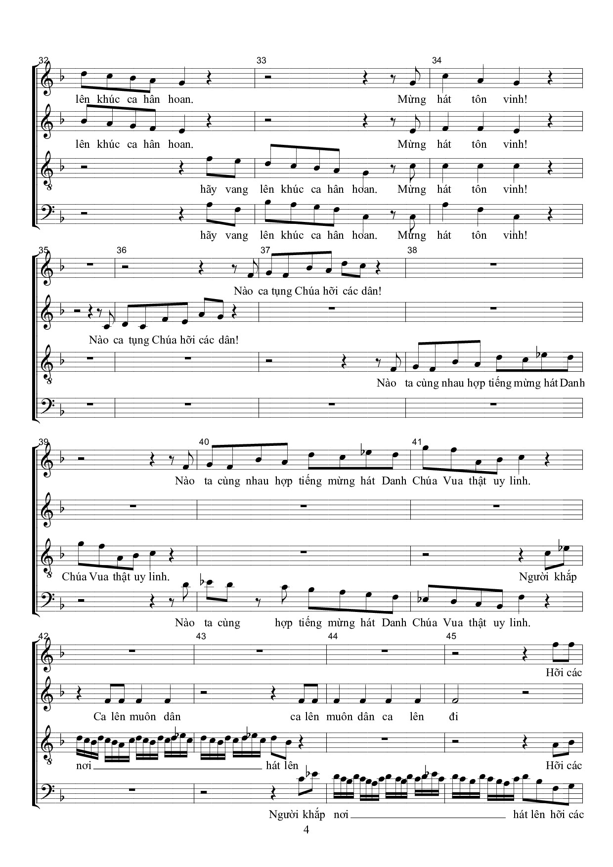 Page 4 of Sheet music PDF Mừng Hát Tôn Vinh - Giang Tâm