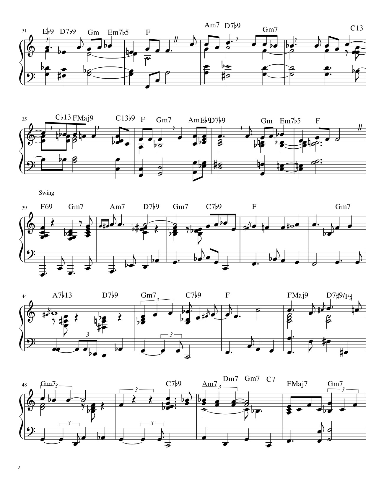 Page 2 of Sheet music PDF Chirstmas Music Mashup Sheet Piano - Bapokin