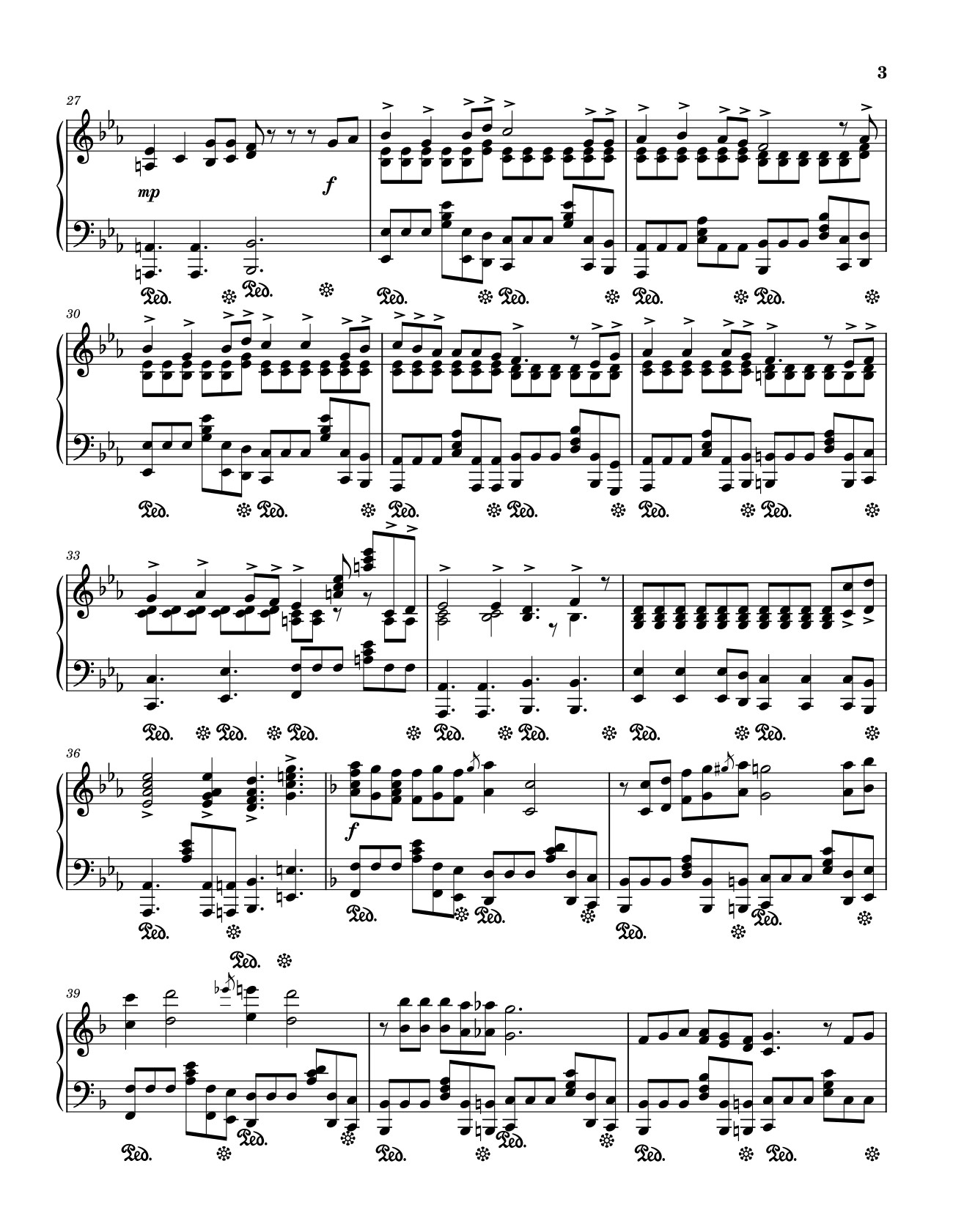 Page 3 of Sheet music PDF I Think They Call This Love Sheet Piano - Composer Elliot James Reay