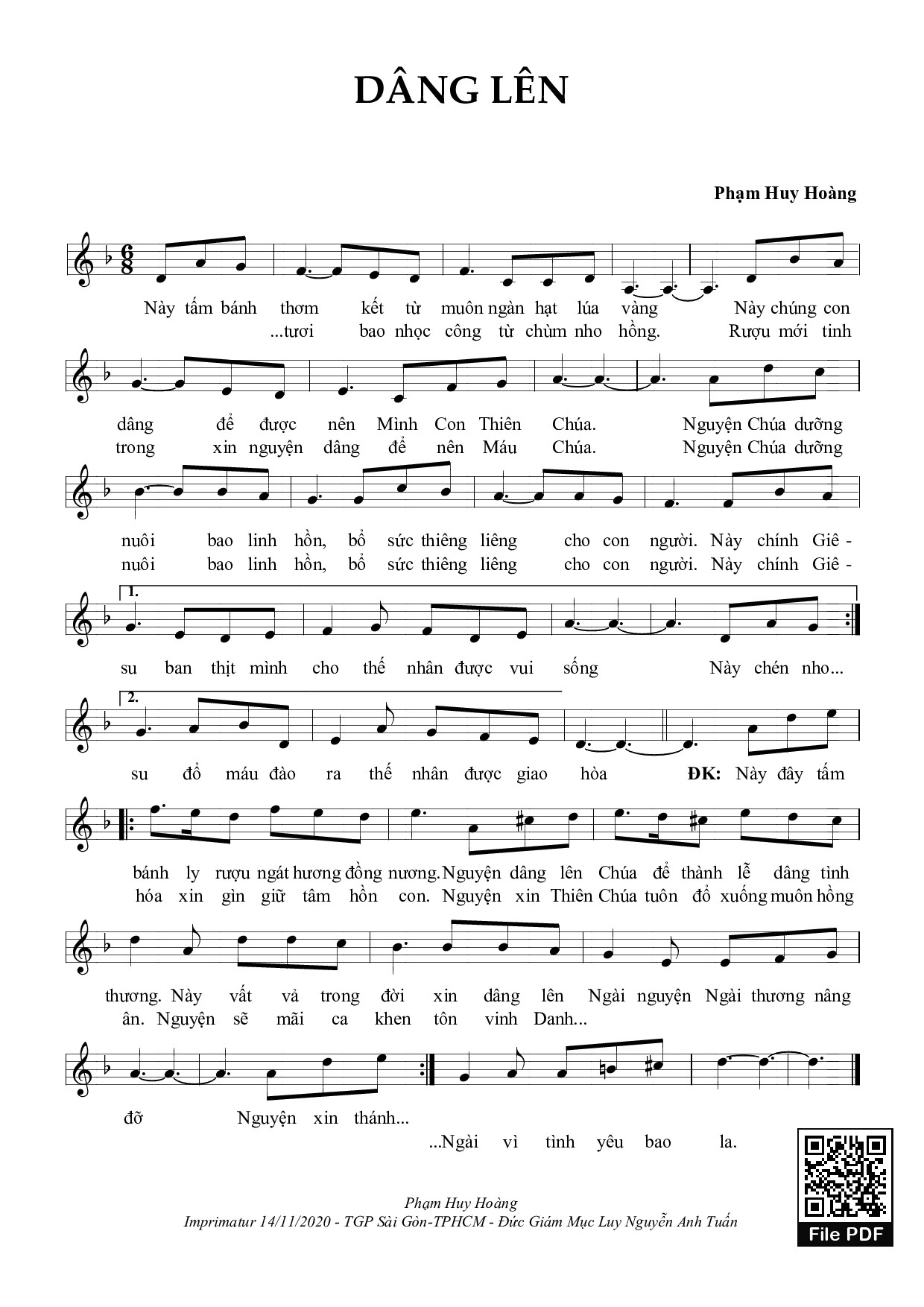 Dâng Lên - Phạm Huy Hoàng