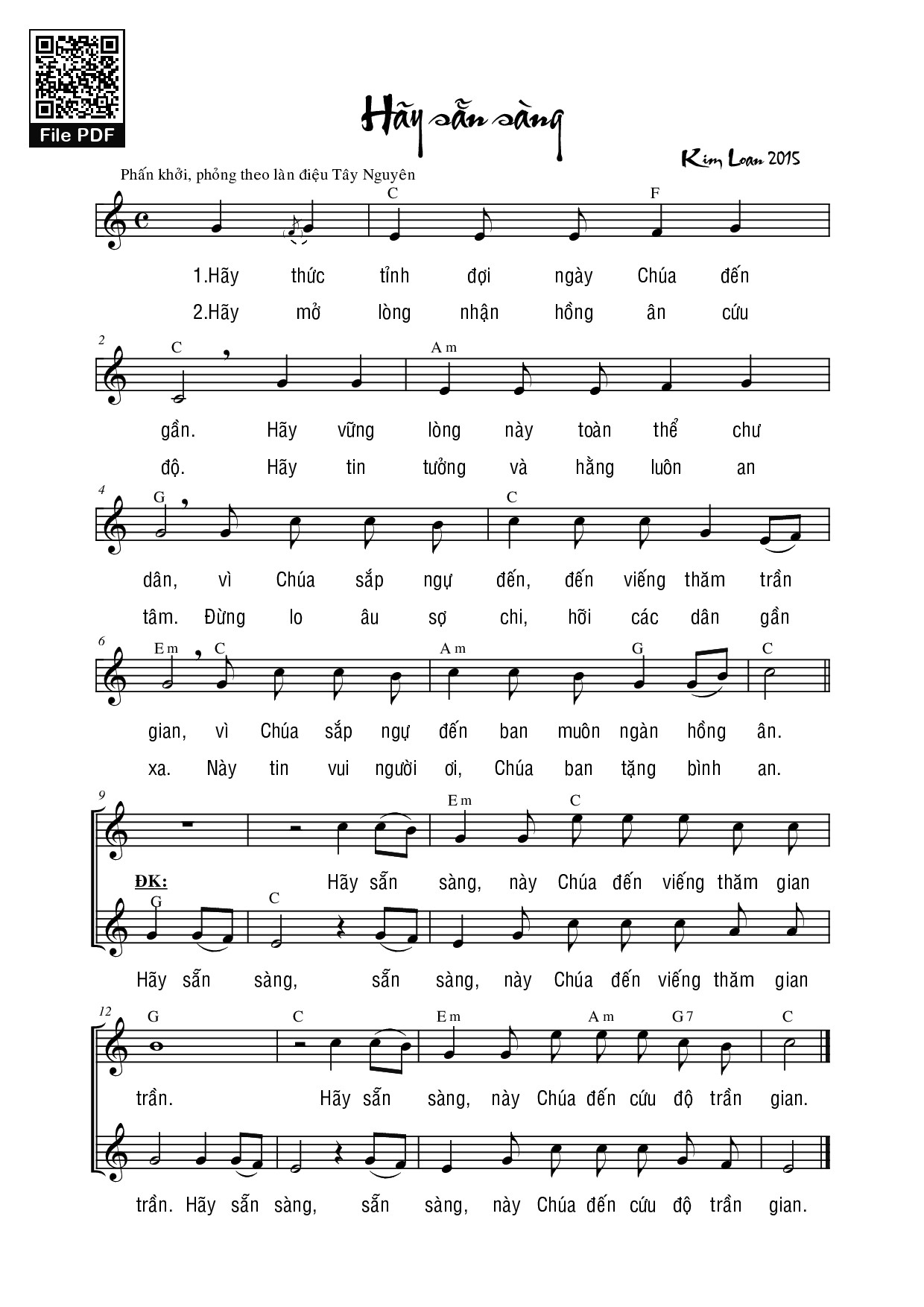 Hãy Sẵn Sàng - Sr. Kim Loan