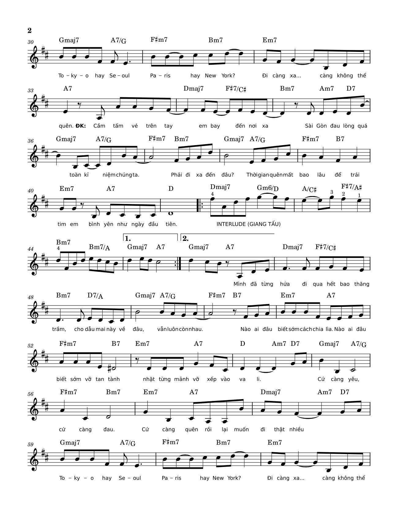 Page 2 of Sheet music PDF SÀI GÒN ĐAU LÒNG QUÁ - Hứa Kim Tuyền