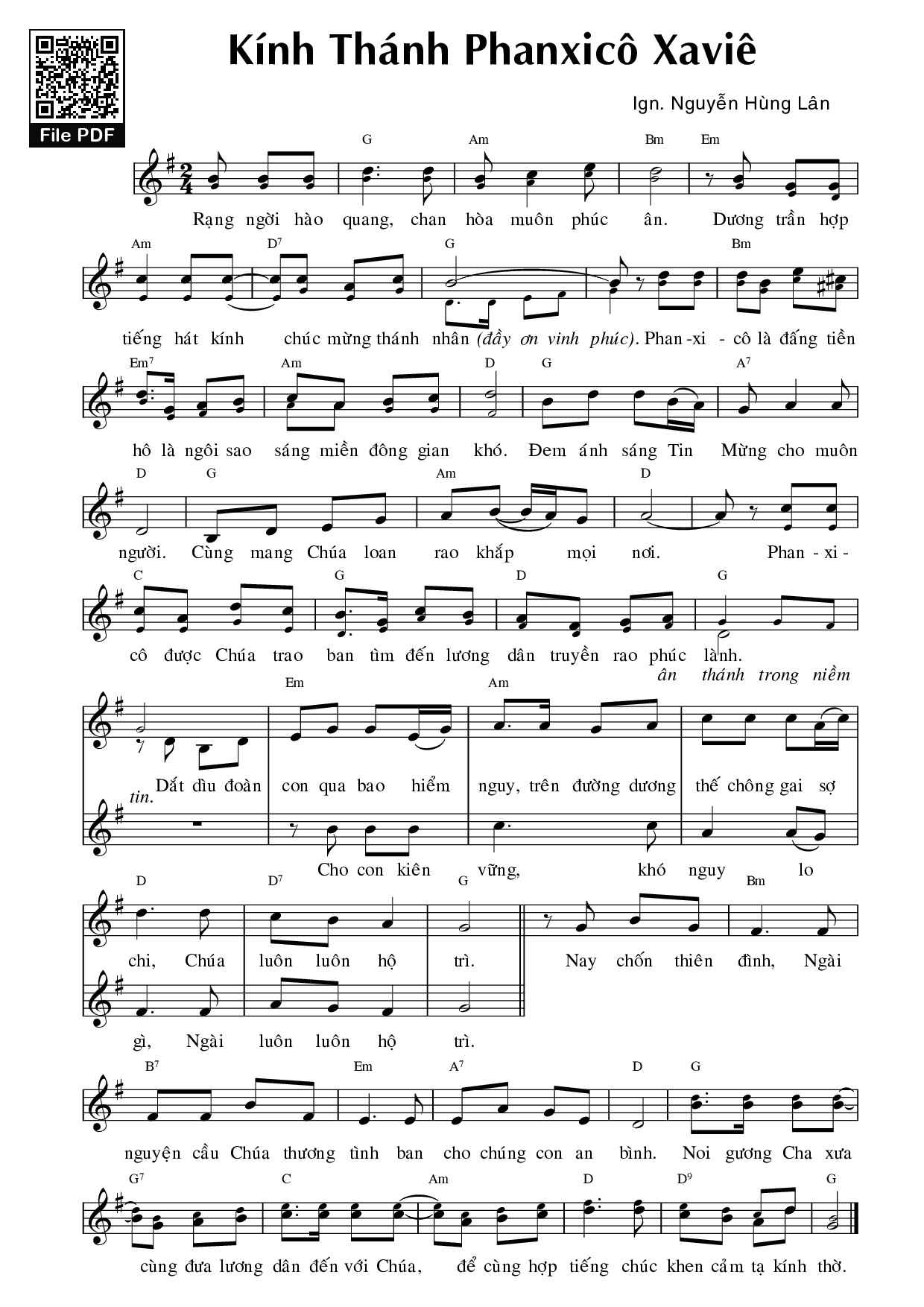 Kính thánh Phanxico Xavie