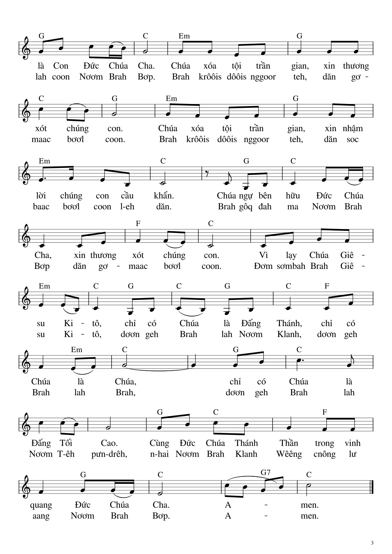 Page 3 of Sheet music PDF Bộ Lễ Tây Nguyên - Hải Nguyễn