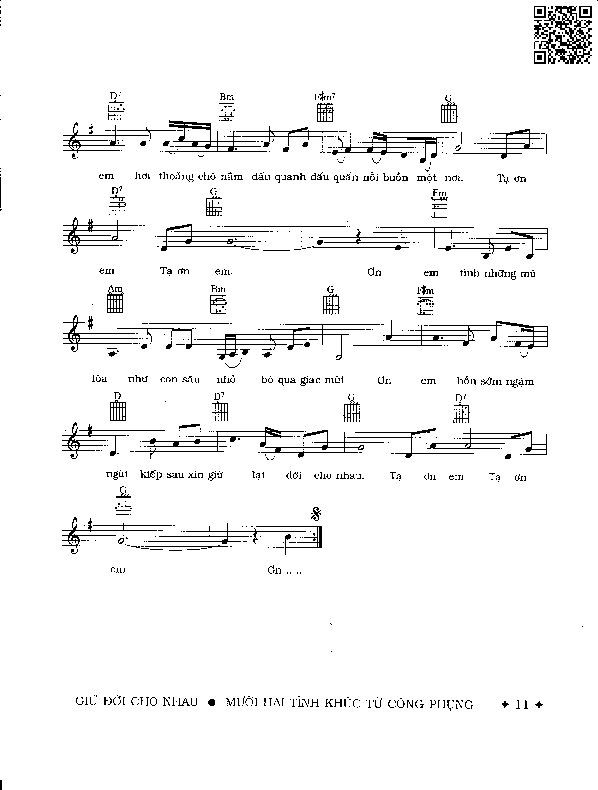 Page 2 of Sheet music PDF Giữ đời cho nhau (Ơn em) - Từ Công Phụng