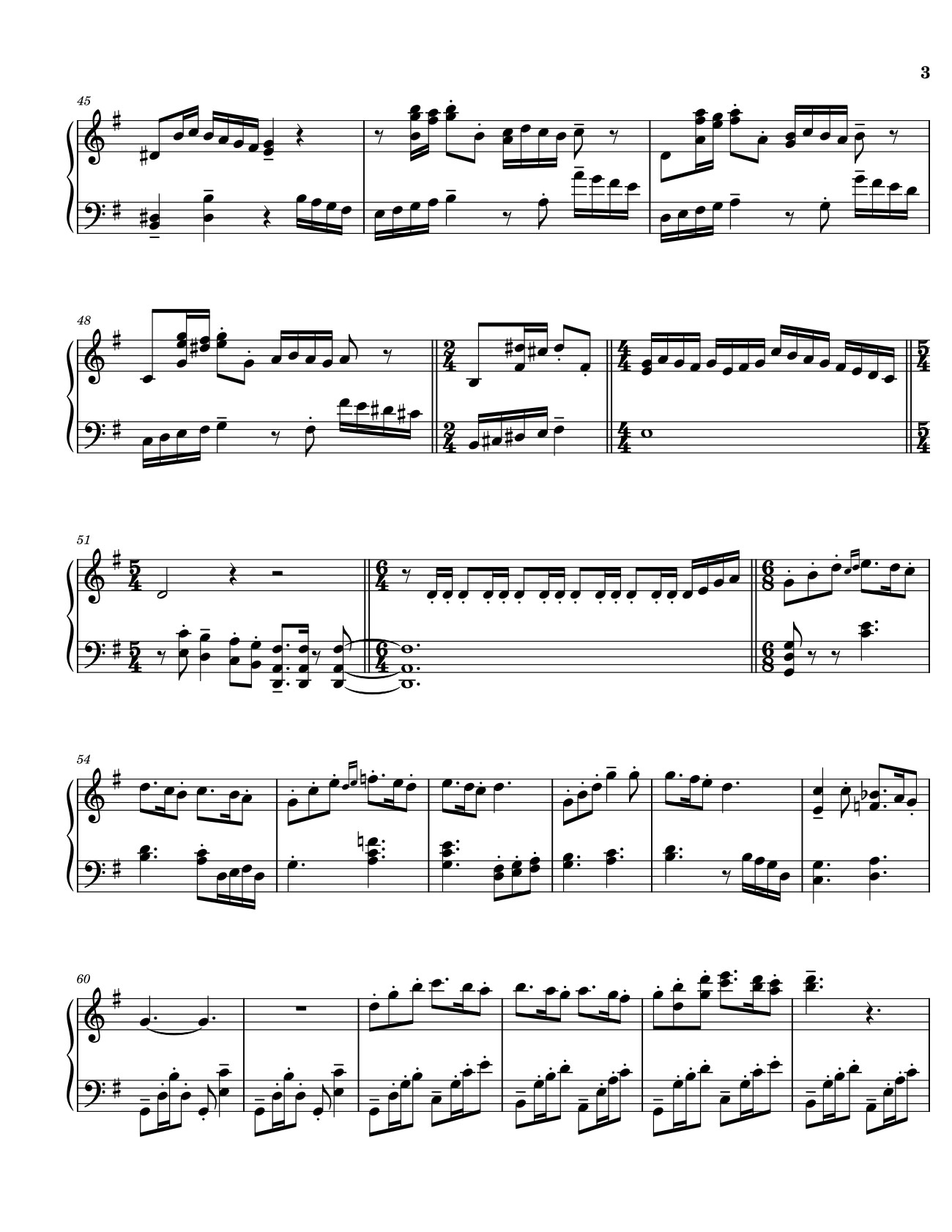 Page 3 of Sheet music PDF A town with an ocean view - Joe Hisaishi Sheet Piano - Joe Hisaishi