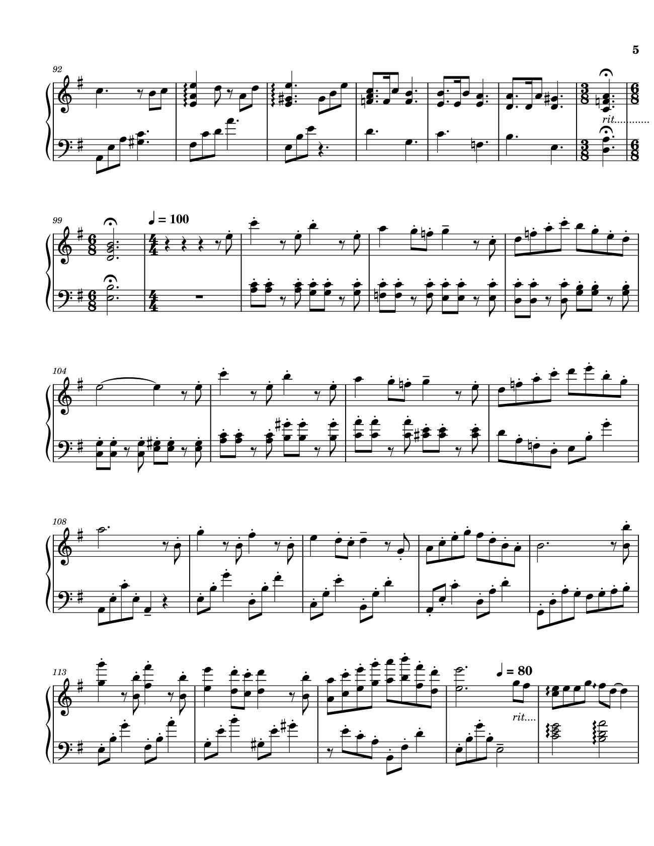 Page 5 of Sheet music PDF A town with an ocean view - Joe Hisaishi Sheet Piano - Joe Hisaishi