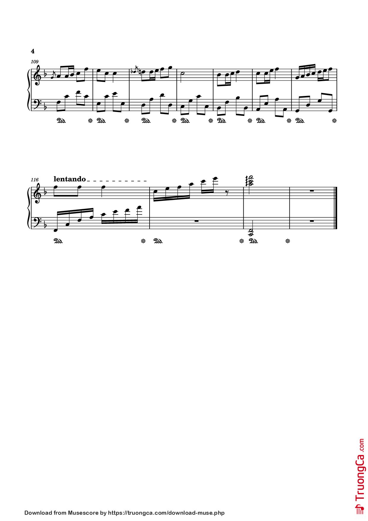 Page 4 of Sheet music PDF Ngày Xuân Long Phụng Sum Vầy Mix Đi Về Nhà Piano - Quang Huy