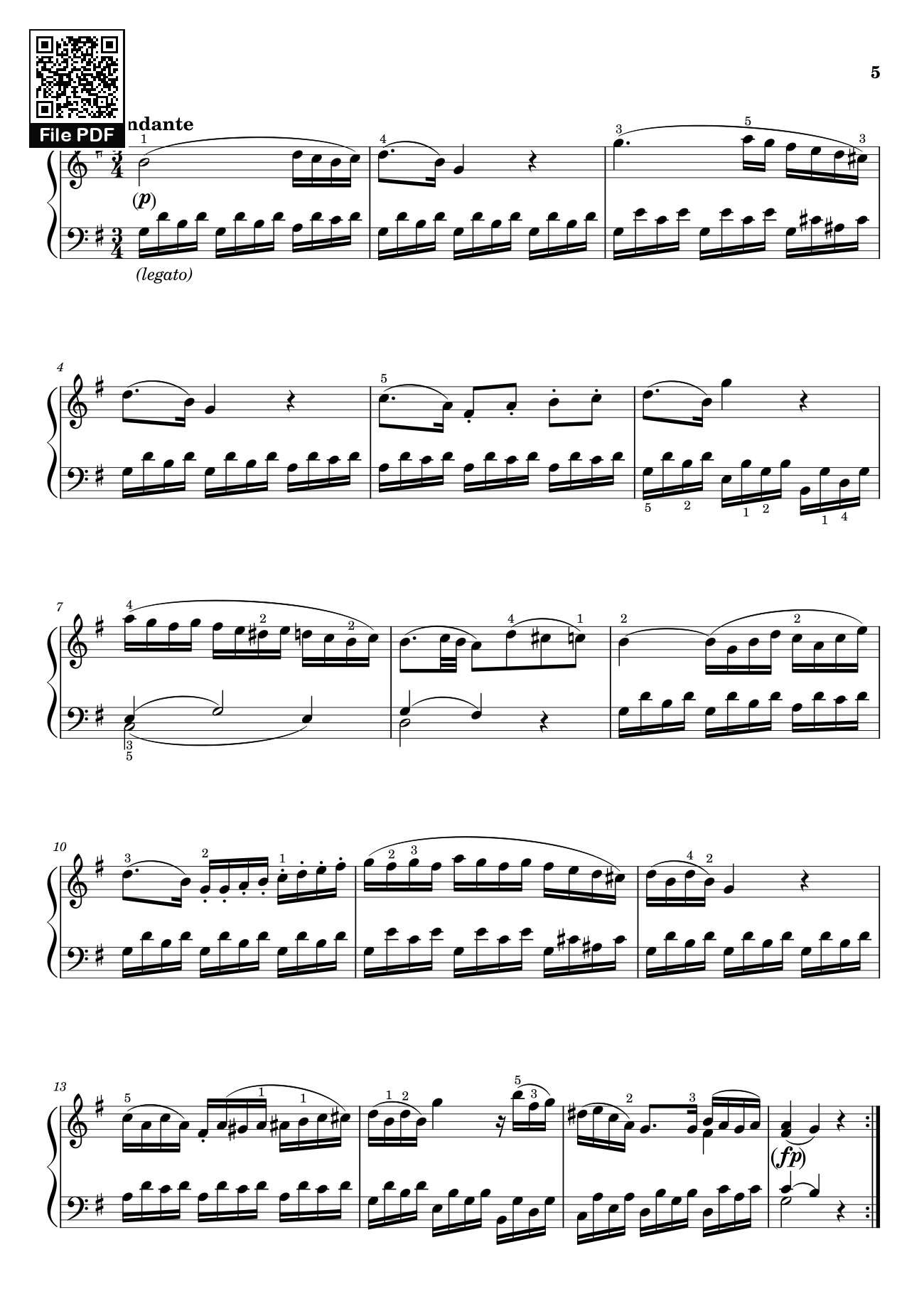 Page 1 of Sheet music PDF Sonata I  Sheet Piano - Man with No Name