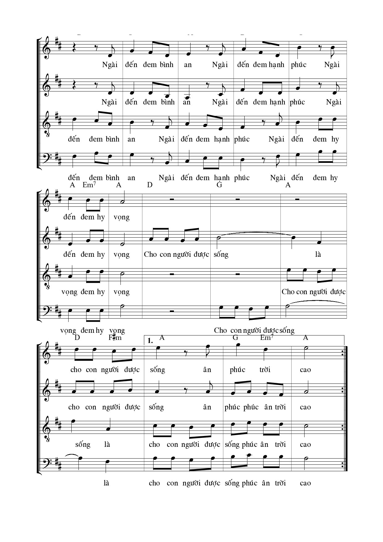 Page 11 of Sheet music PDF Ơn Cứu Độ Thiên Chúa (5 bè) - Ngọc Linh