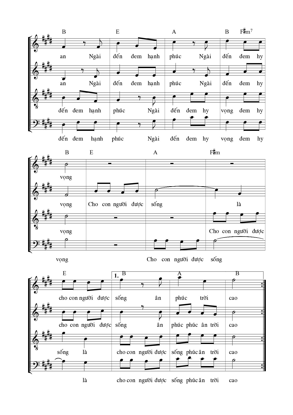 Page 14 of Sheet music PDF Ơn Cứu Độ Thiên Chúa (5 bè) - Ngọc Linh