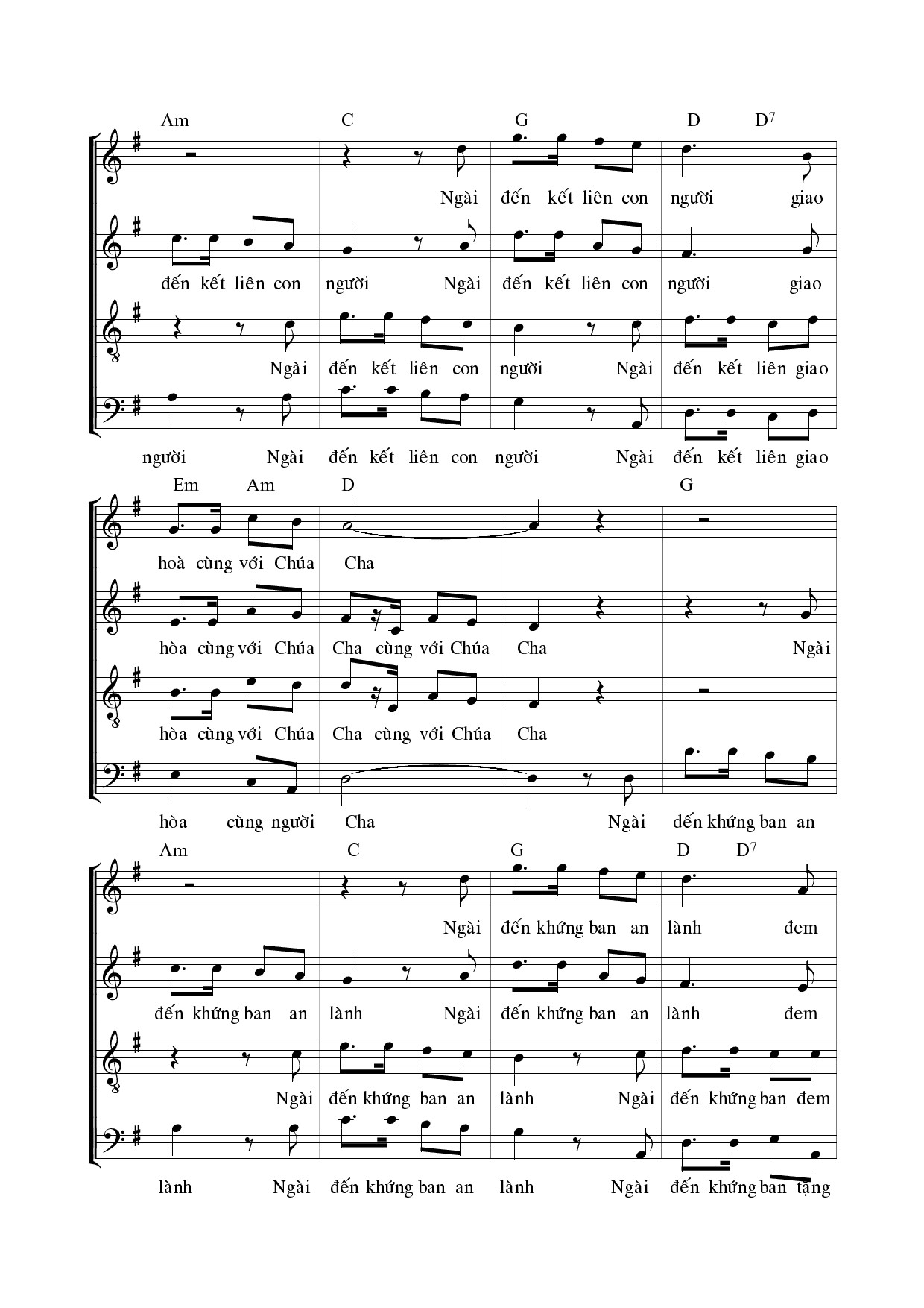 Page 5 of Sheet music PDF Ơn Cứu Độ Thiên Chúa (5 bè) - Ngọc Linh
