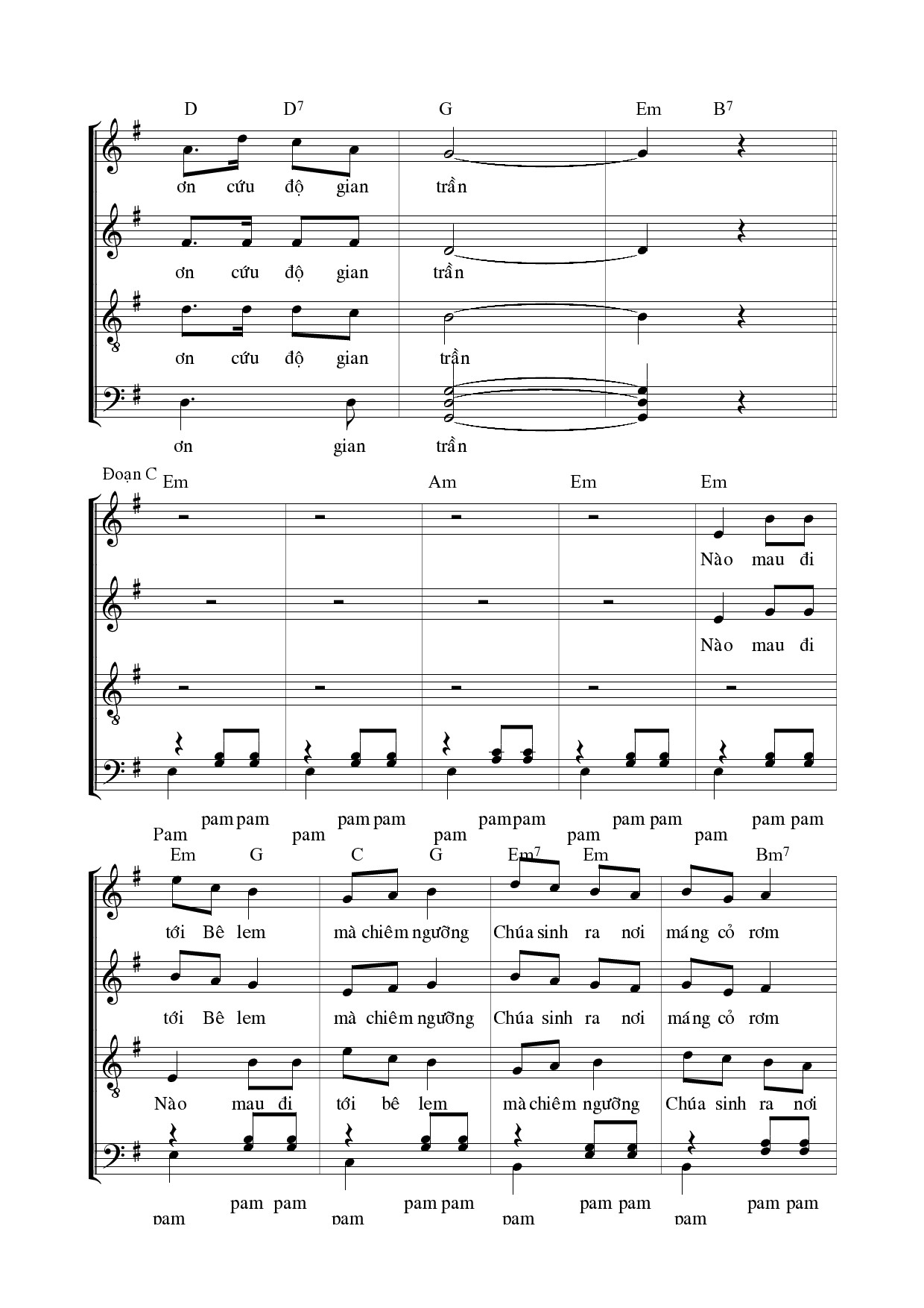 Page 6 of Sheet music PDF Ơn Cứu Độ Thiên Chúa (5 bè) - Ngọc Linh