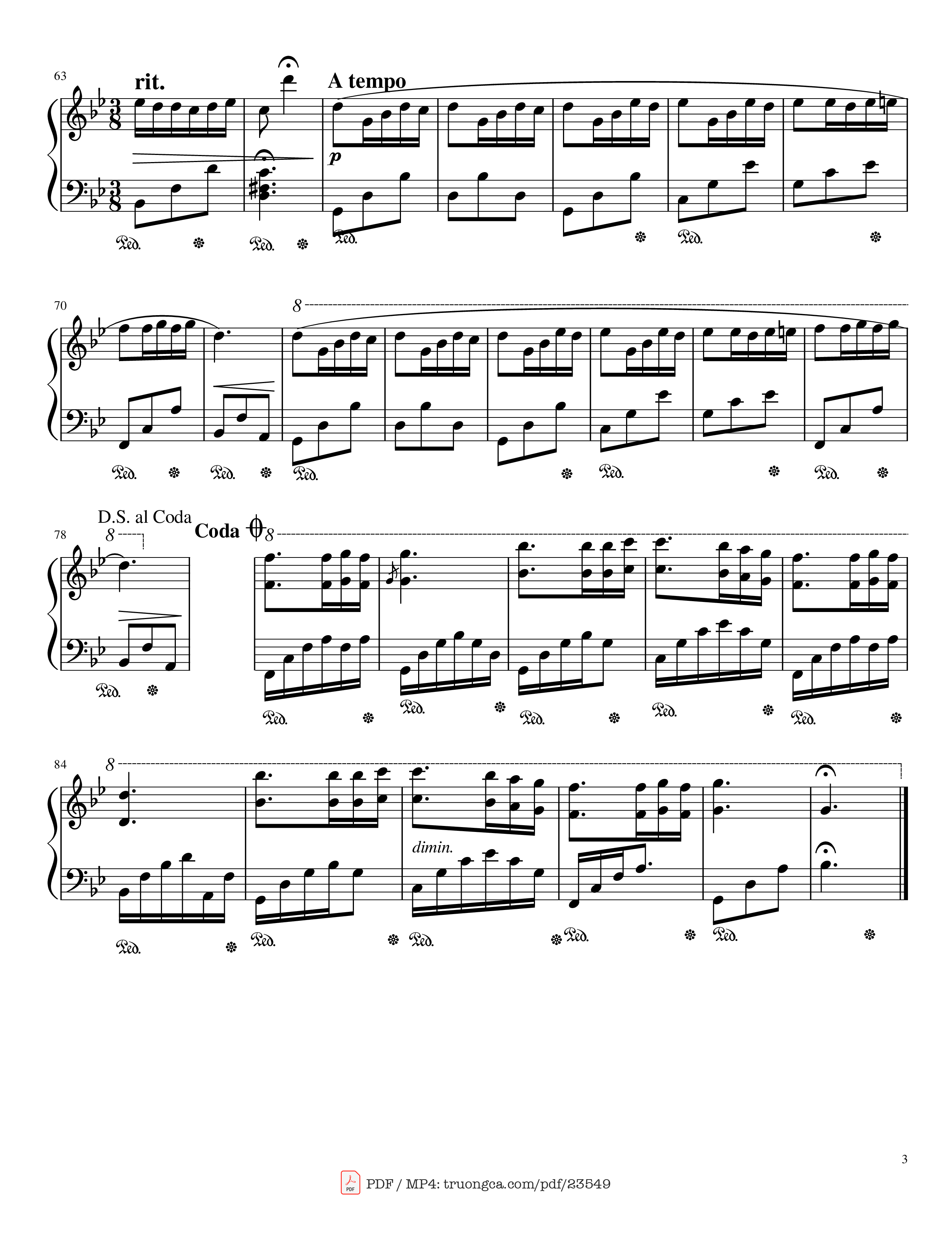 Page 3 of Sheet music PDF Mariage d