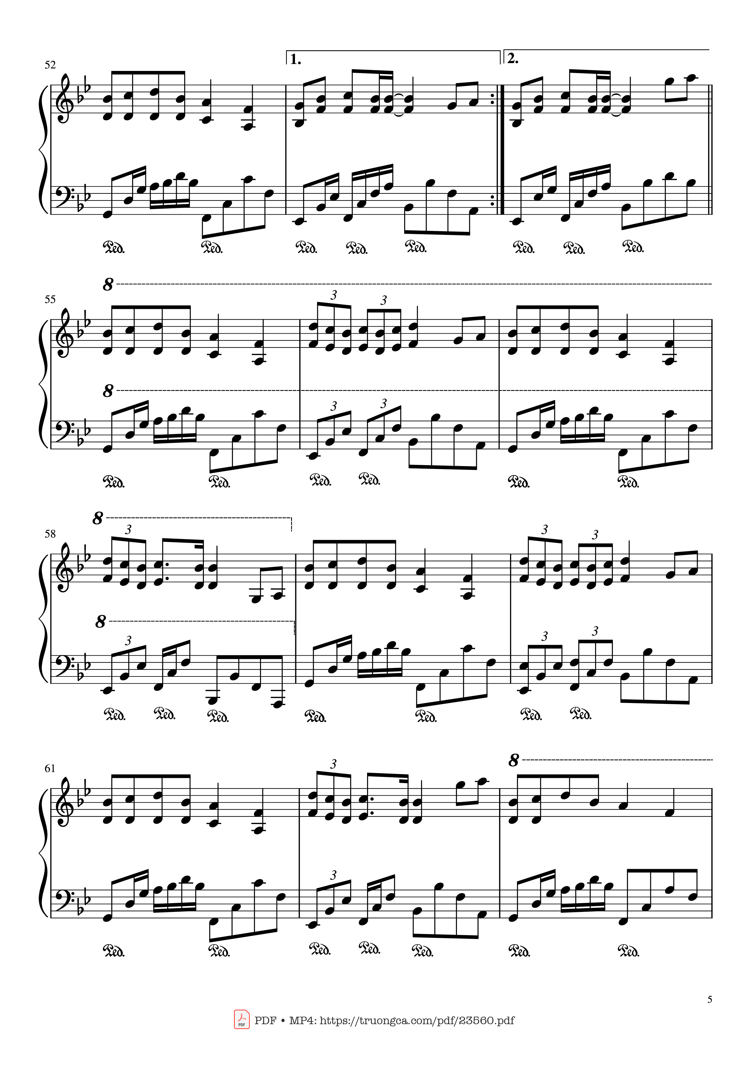 Page 5 of Sheet music PDF Endless Love (The Mythe) Sheet Piano - Jelle De Vos