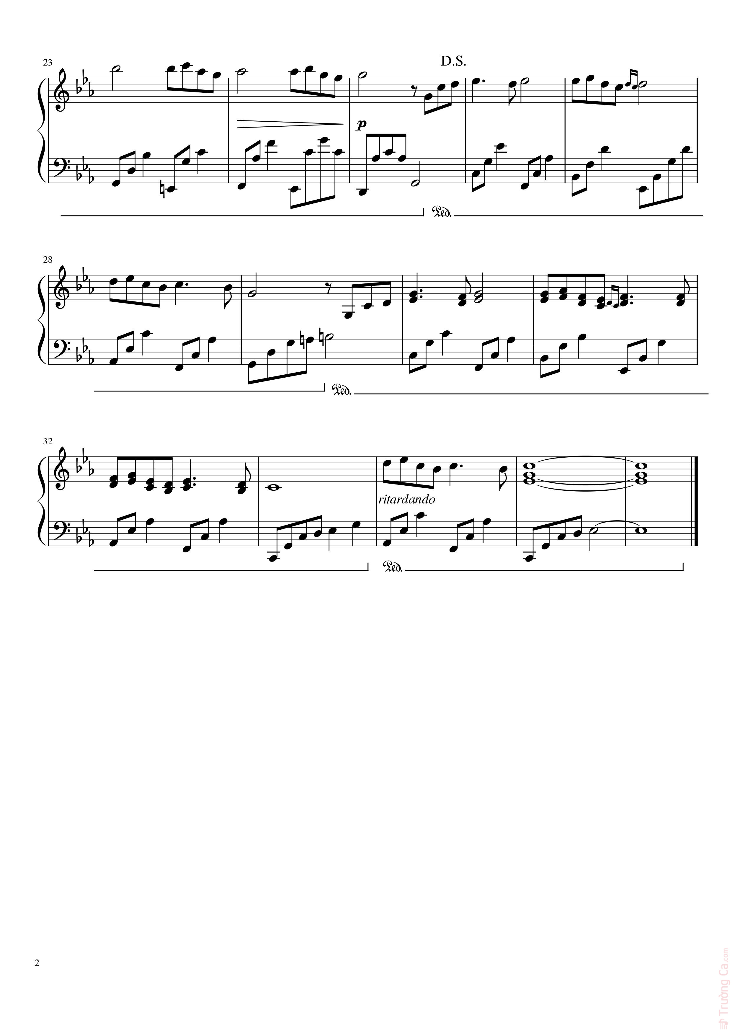 Page 2 of Sheet music PDF Song From A Secret Garden - Secret Garden