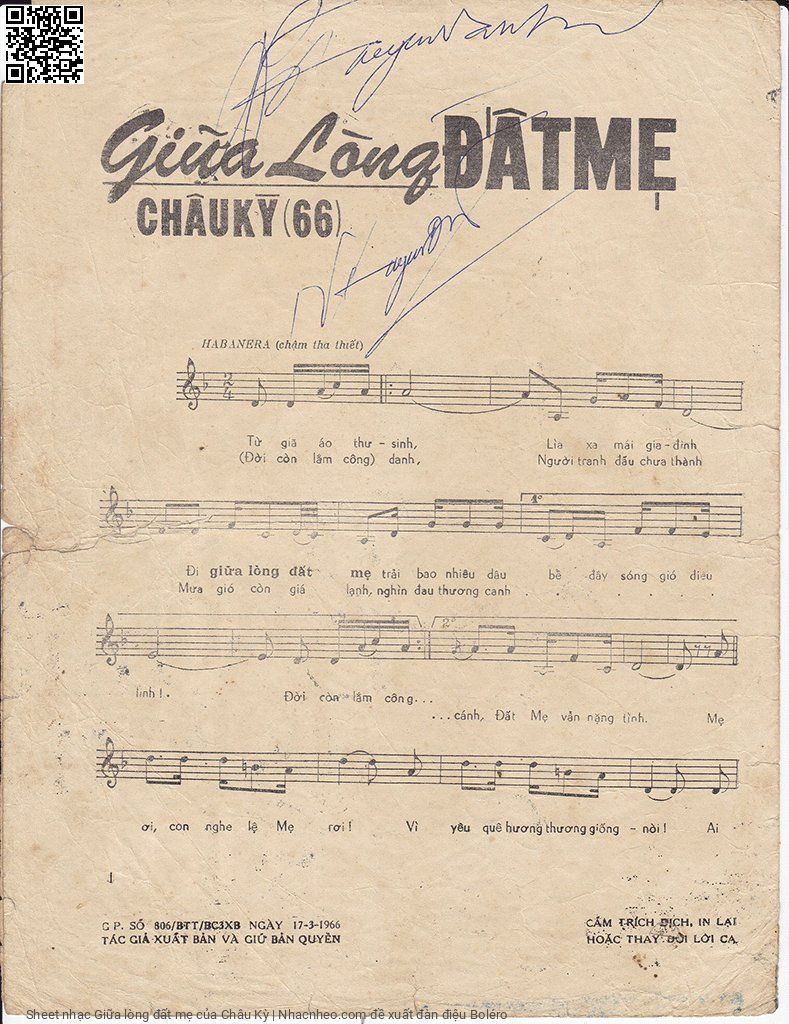 Page 2 of Sheet music PDF Giữa lòng đất mẹ - Châu Kỳ