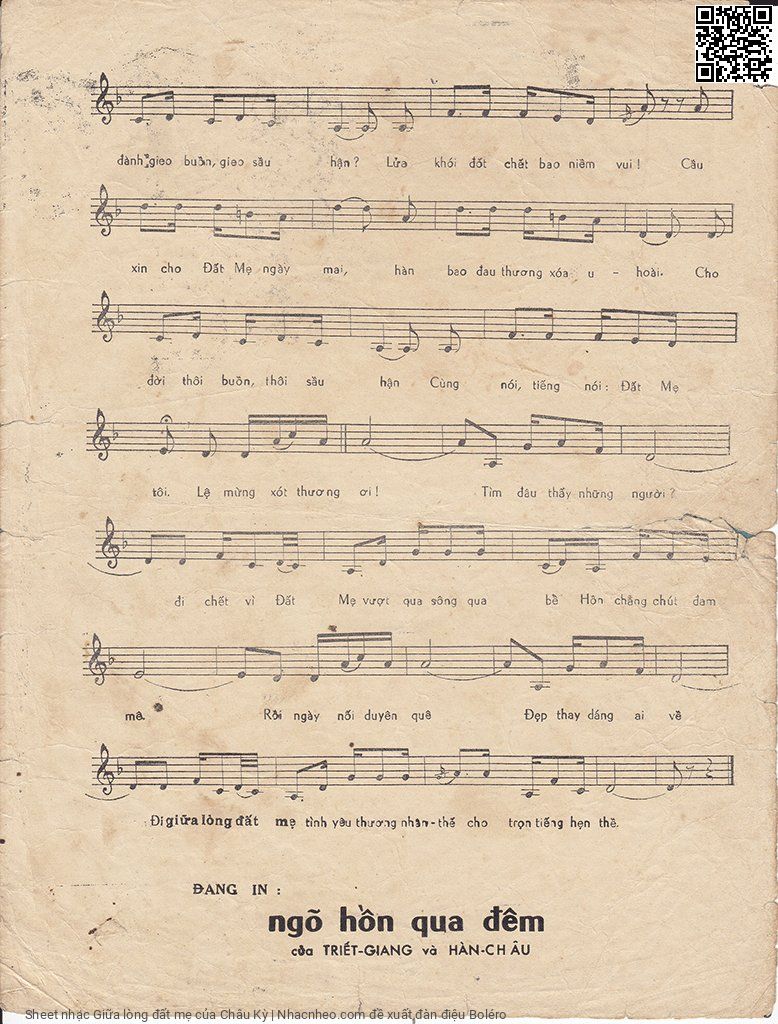 Page 3 of Sheet music PDF Giữa lòng đất mẹ - Châu Kỳ