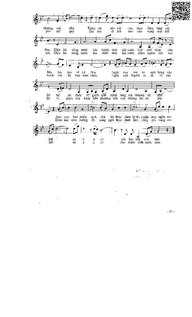 Page 4 of Sheet music PDF Giữa Mạc Tư Khoa nghe câu hò ví dặm - Trần Hoàn