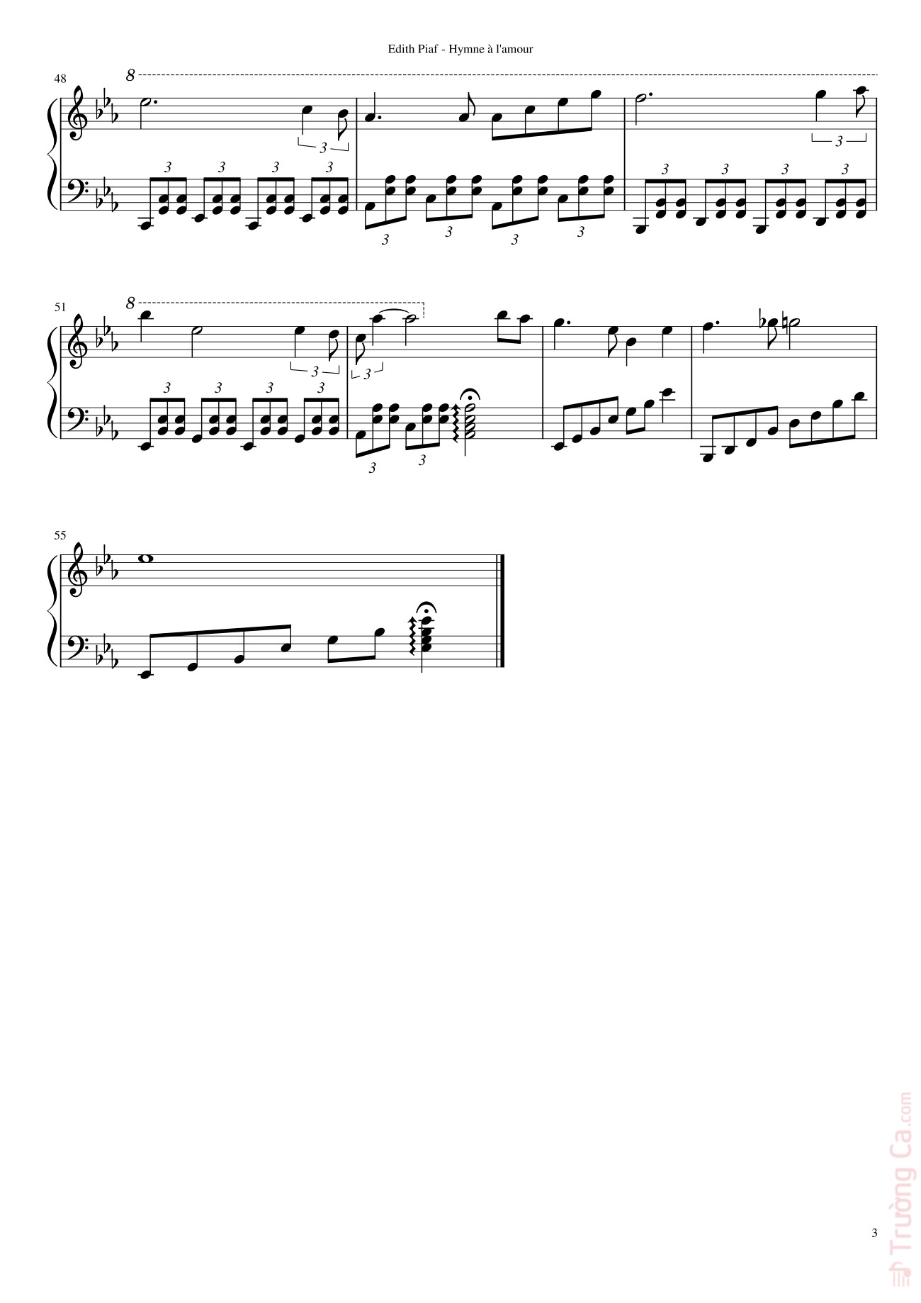Page 3 of Sheet music PDF Hymne à l