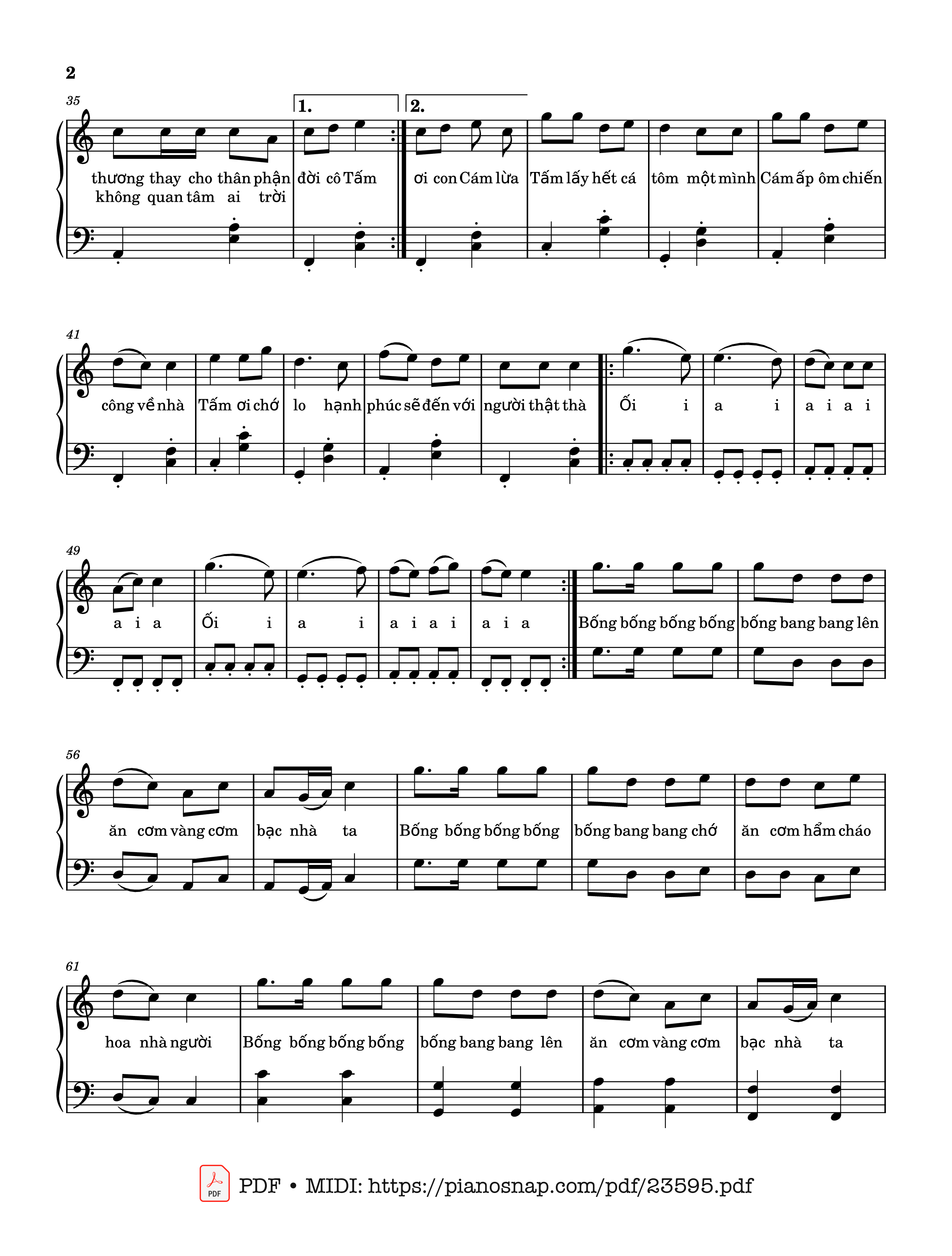 Page 2 of Sheet music PDF Bống Bống Bang Bang Sheet Piano - Only C