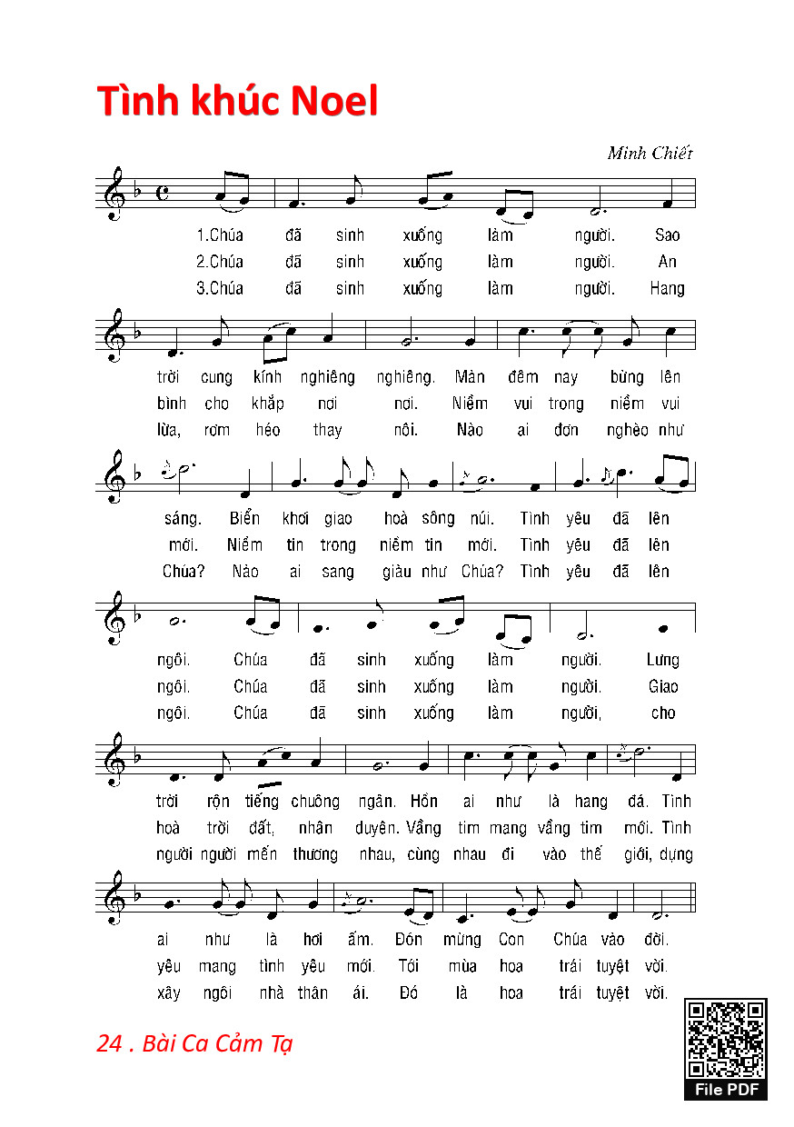 Tình Khúc Noel - Lm. Minh Chiết