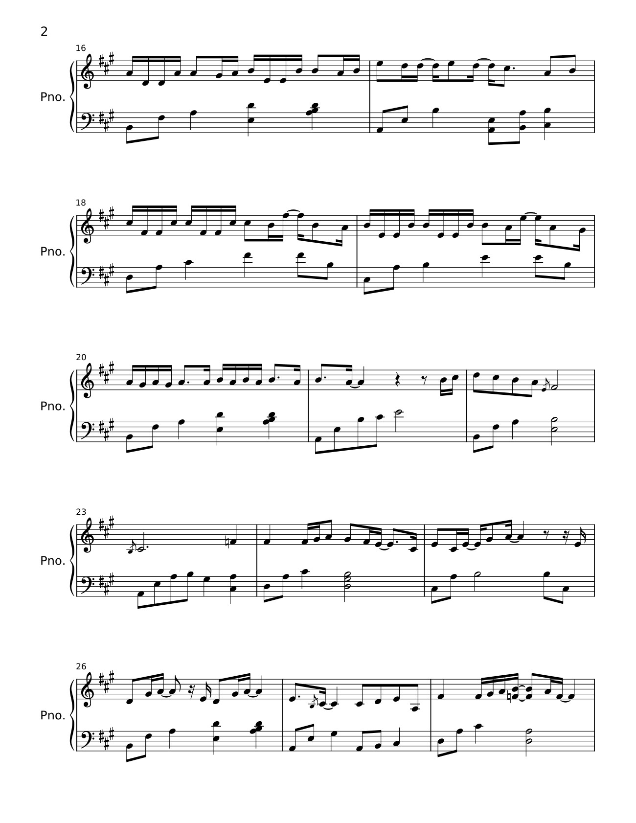 Page 2 of Sheet music PDF Lời Tạm Biệt Chưa Nói Sheet Piano - Bastet-Cehmet