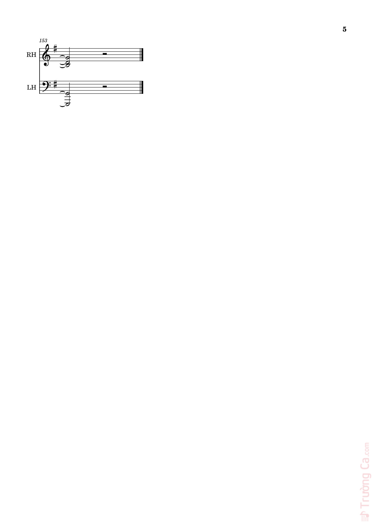 Page 5 of Sheet music PDF Piano Number One Girl Sheet Piano - Rosé