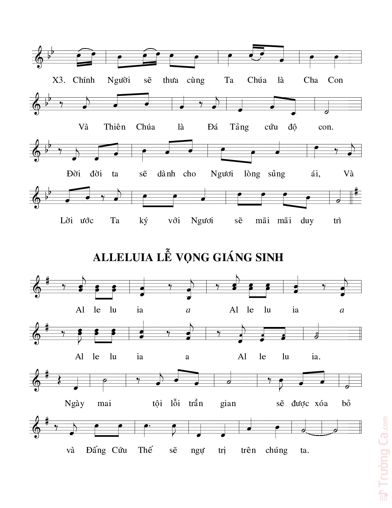 Page 2 of Sheet music PDF Thánh Vịnh 88, Lễ Vọng Giáng Sinh - Cao Huy Hoàng