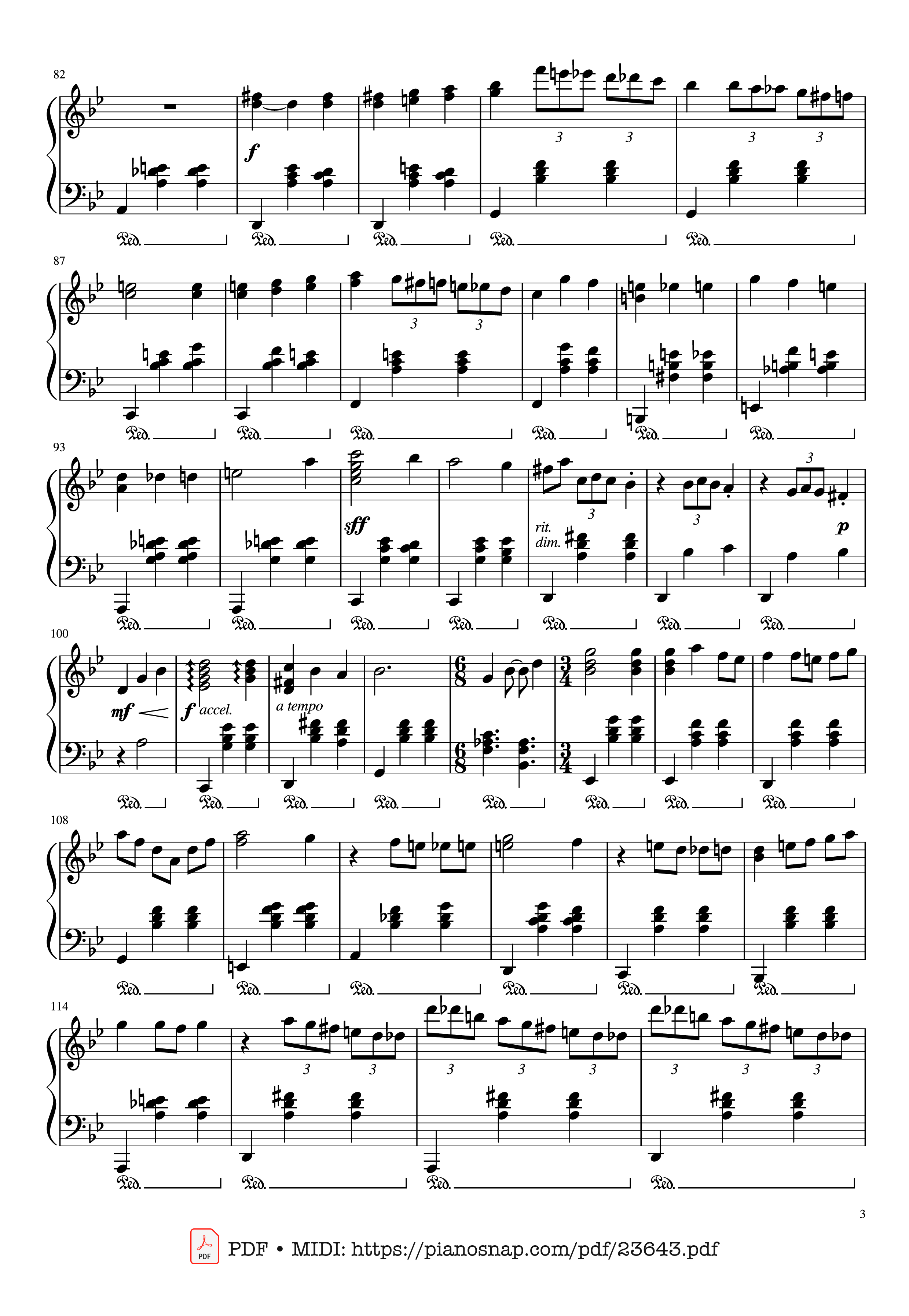 Page 3 of Sheet music PDF Merry-Go-Round Of Life Sheet Piano - Joe Hisaishi