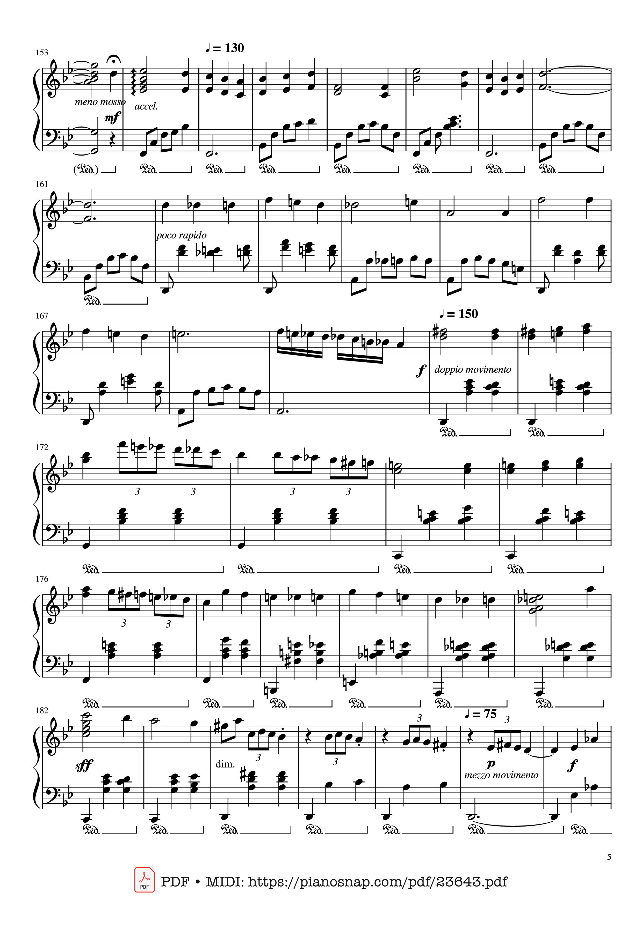 Page 5 of Sheet music PDF Merry-Go-Round Of Life Sheet Piano - Joe Hisaishi