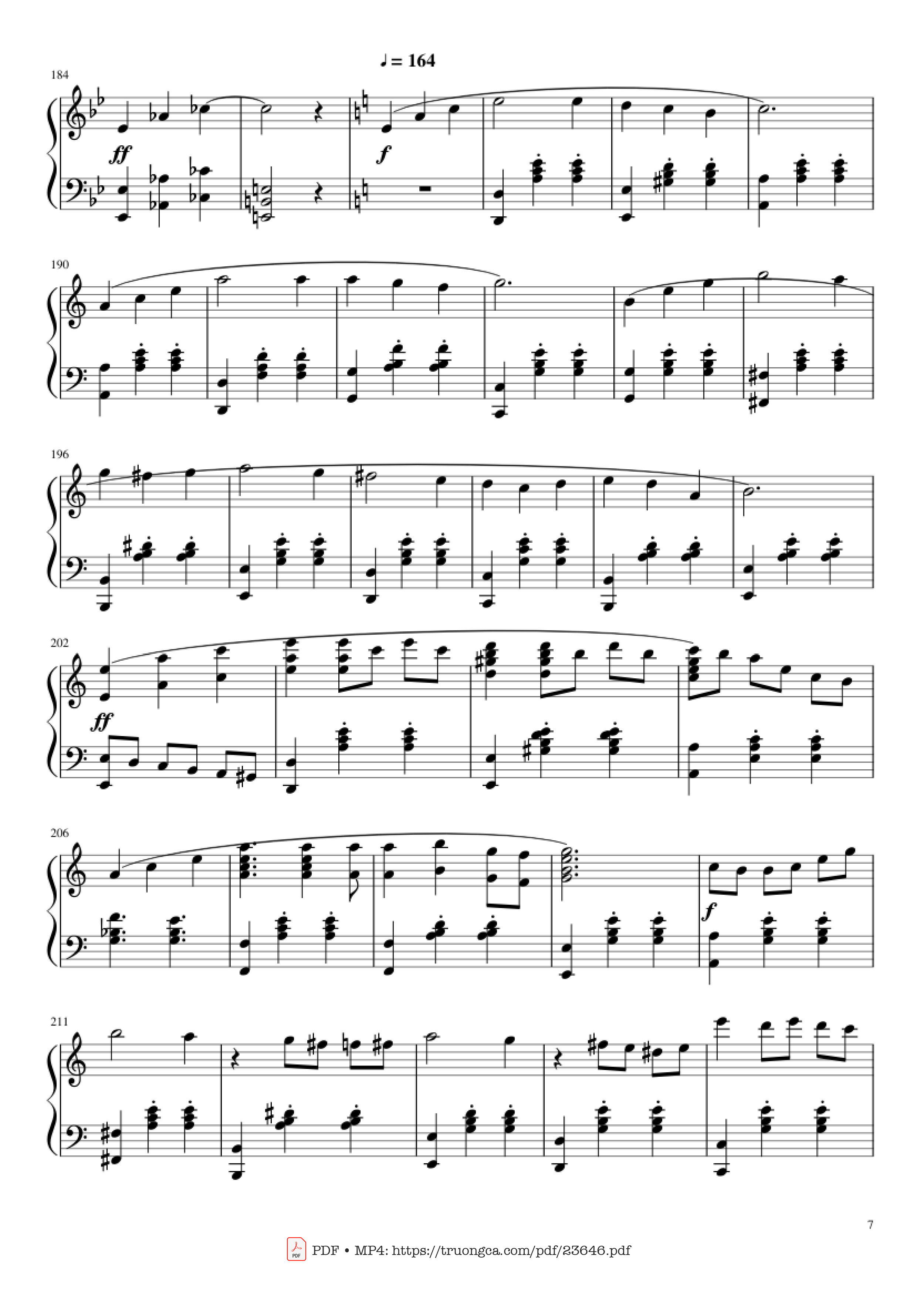 Page 7 of Sheet music PDF Howl