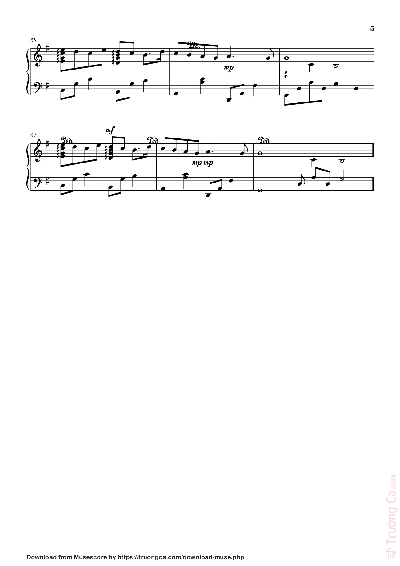 Page 5 of Sheet music PDF TẾT NÀY CON SẼ VỀ Sheet Piano - MinhThong8a1