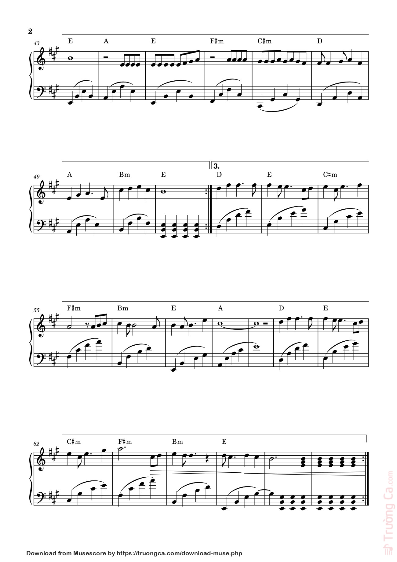 Page 2 of Sheet music PDF Tết này con sẽ về Sheet Piano - Kipi91212