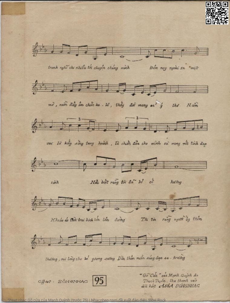 Page 3 of Sheet music PDF Gõ cửa - Mạnh Quỳnh (trước 75)