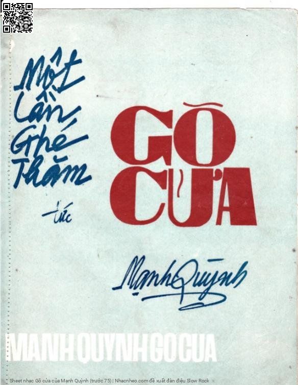 Page 4 of Sheet music PDF Gõ cửa - Mạnh Quỳnh (trước 75)