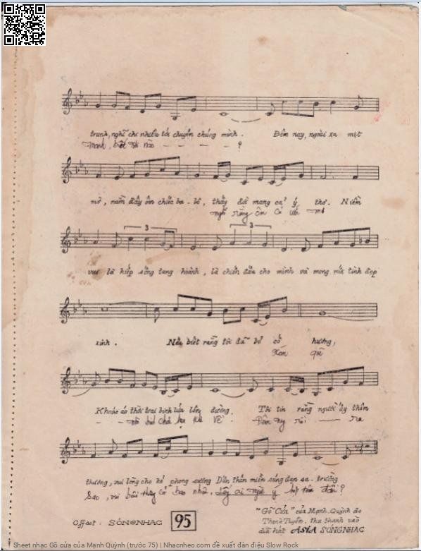 Page 6 of Sheet music PDF Gõ cửa - Mạnh Quỳnh (trước 75)