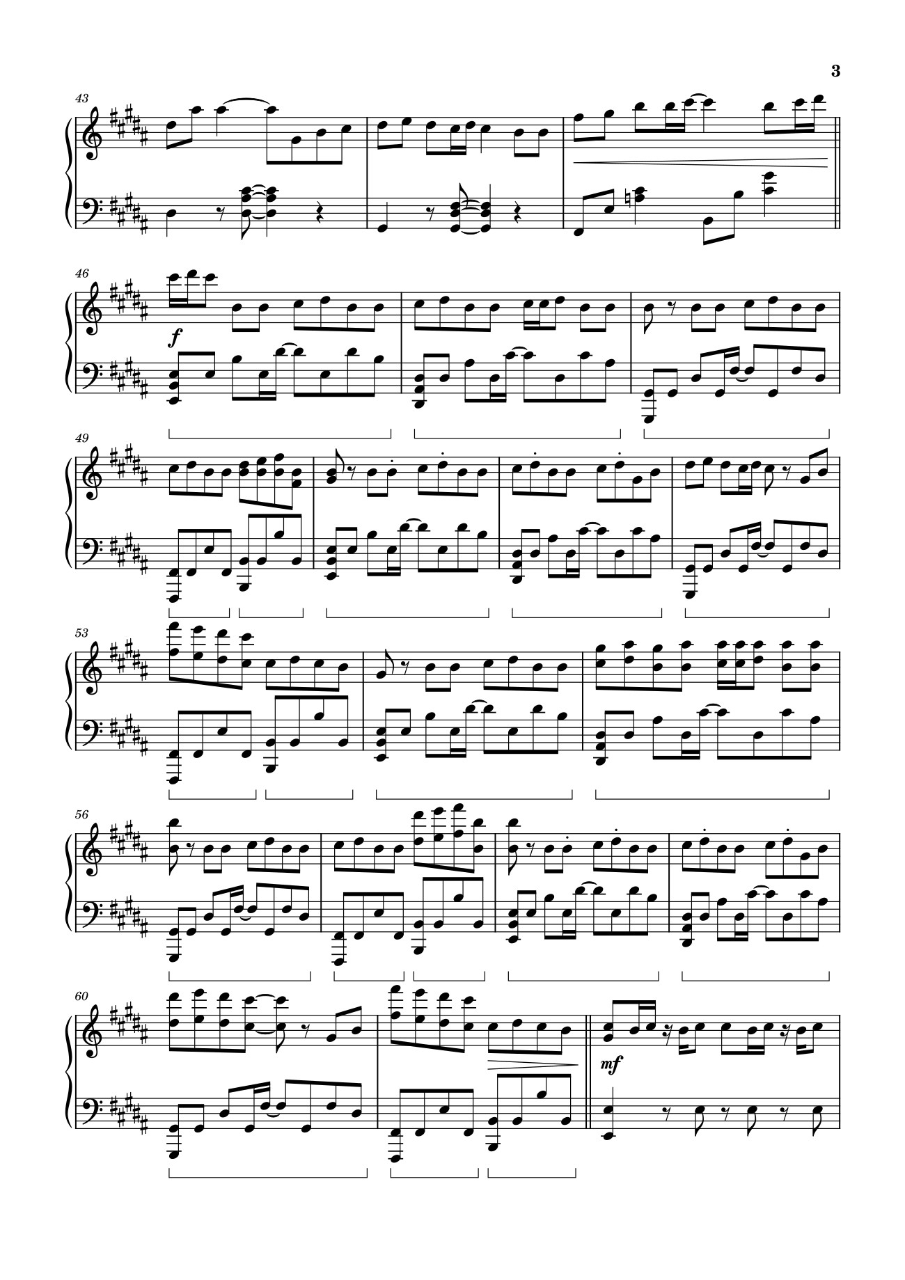 Page 3 of Sheet music PDF Seven - BTS Jungkook ft. Latto Sheet Piano - Jung Kook