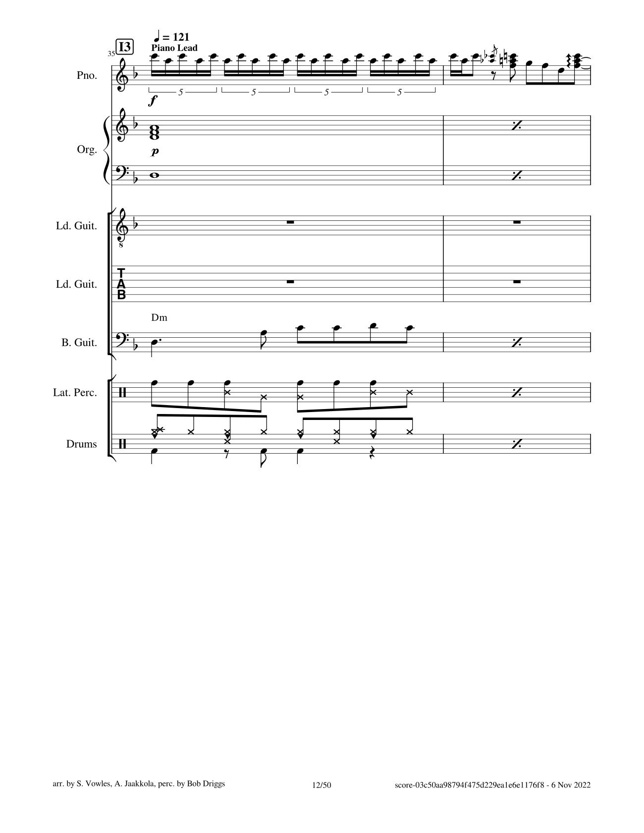 Page 12 of Sheet music PDF Black Magic Woman Sheet Guitar Lead, Bass, Organ - Santana