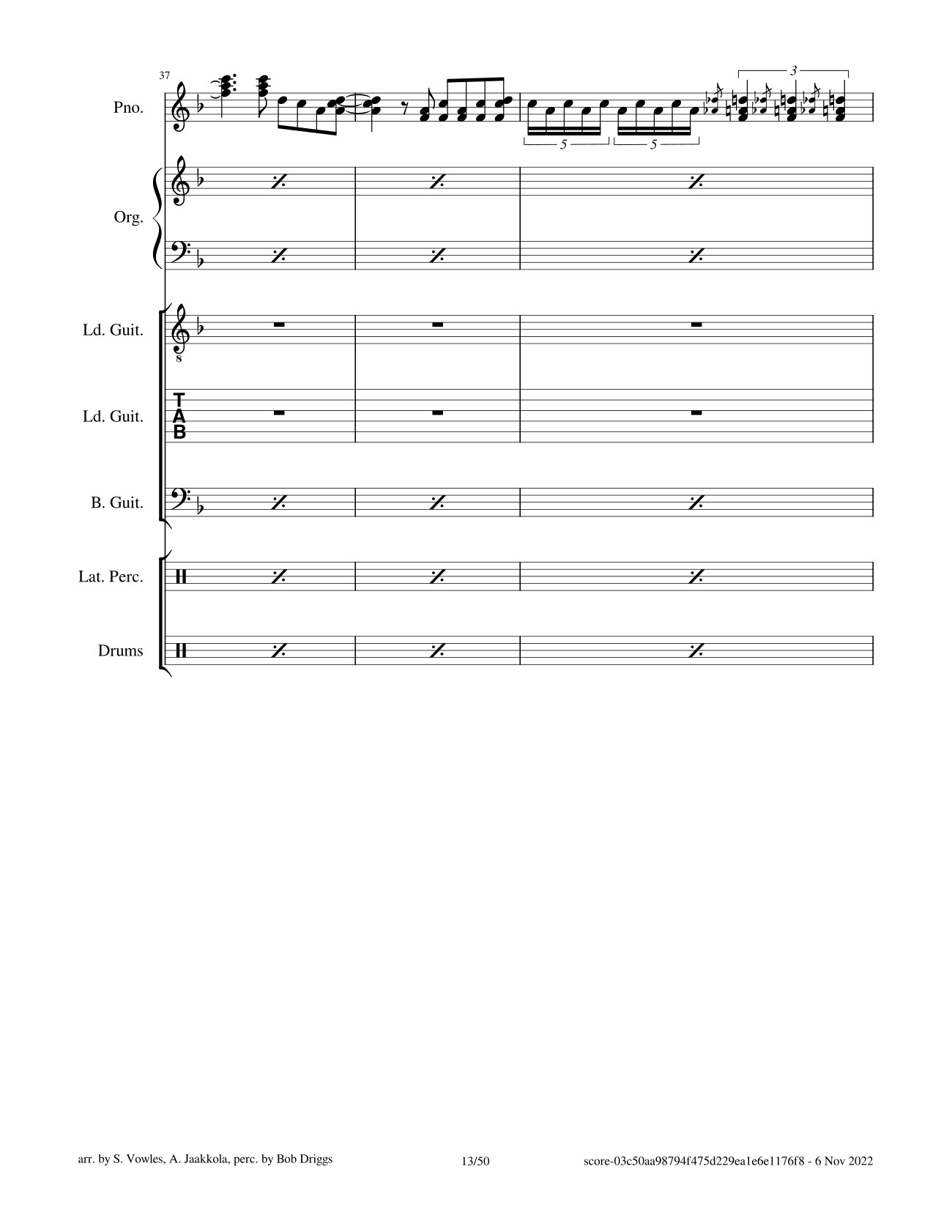 Page 13 of Sheet music PDF Black Magic Woman Sheet Guitar Lead, Bass, Organ - Santana