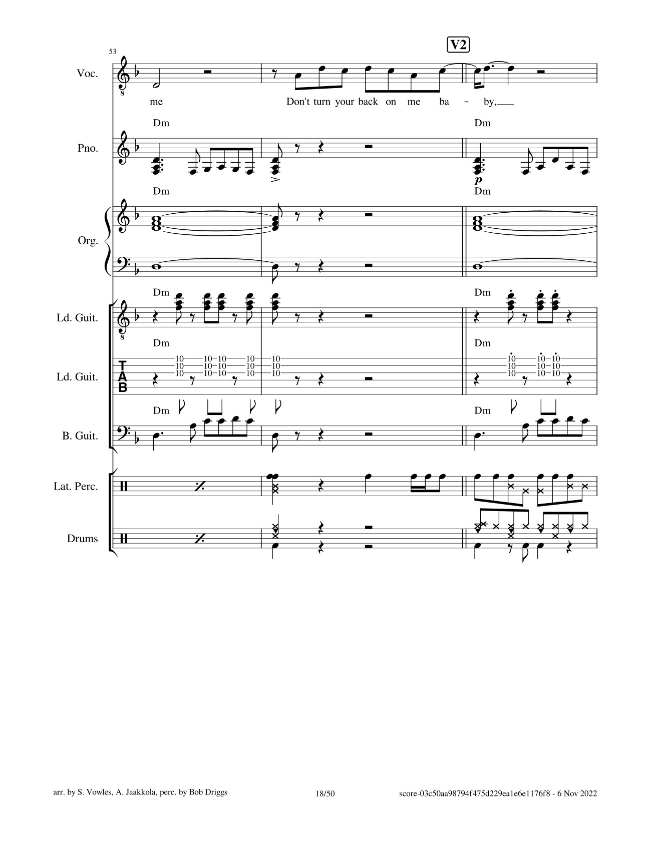 Page 18 of Sheet music PDF Black Magic Woman Sheet Guitar Lead, Bass, Organ - Santana